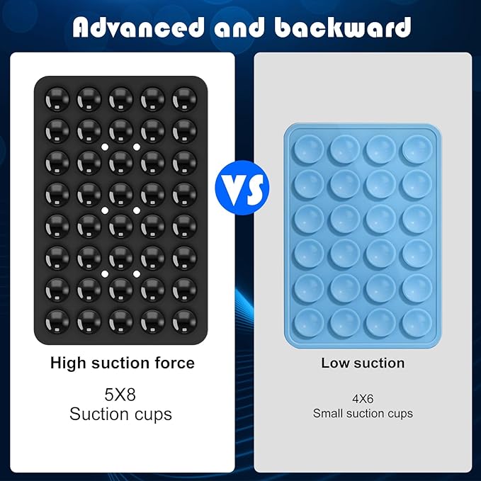 2PACK Silicone Double Sided Suction Phone Case Mount, Detachable Hands Free & - Image 4