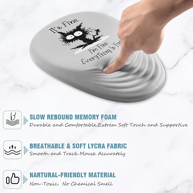Mouse Pad, Ergonomic Mouse Pad - Image 4