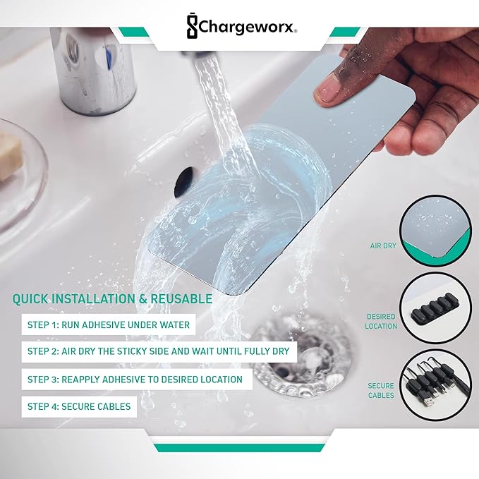 Chargeworx Magnetic Cable Holder - Image 4