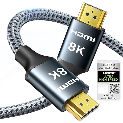 ARISKEEN 8K HDMI Cable 4 FT, 48Gbps High Speed HDMI 2.1 Cable, 8K 60Hz by ARISKEEN