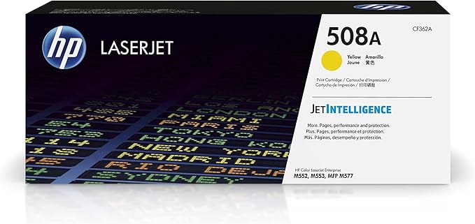 HP 508A Yellow Toner Cartridge | Works by HP