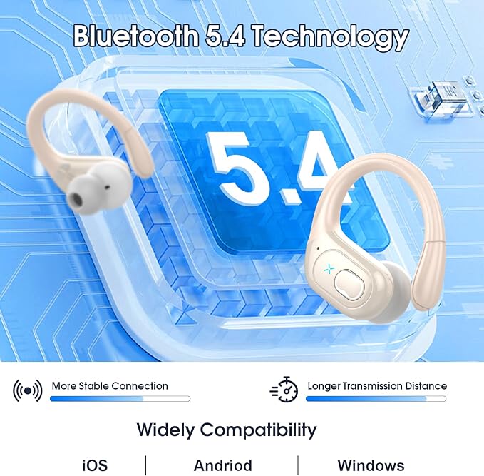 Wireless Earbuds 75hrs Bluetooth 5.4 Headphone Sport, 2025 Bluetooth Earbuds - Image 4