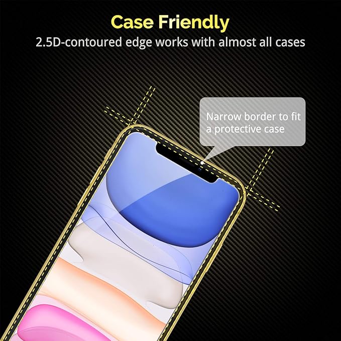 UNBREAKcable Screen Protector for iPhone 11/ iPhone XR 2 Pack, Double Defense - Image 2