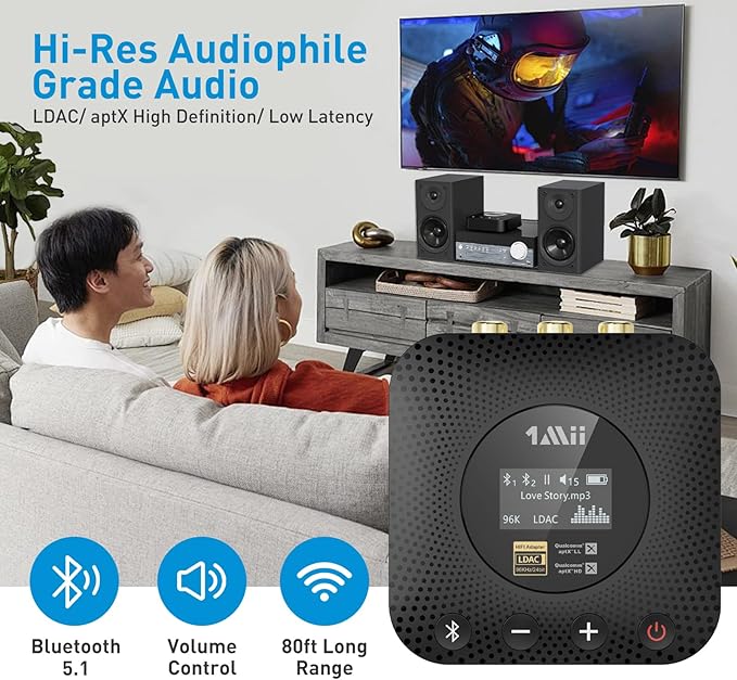 1Mii B06HD+ Hi-Res Bluetooth 5.1 Music Receiver - Image 3