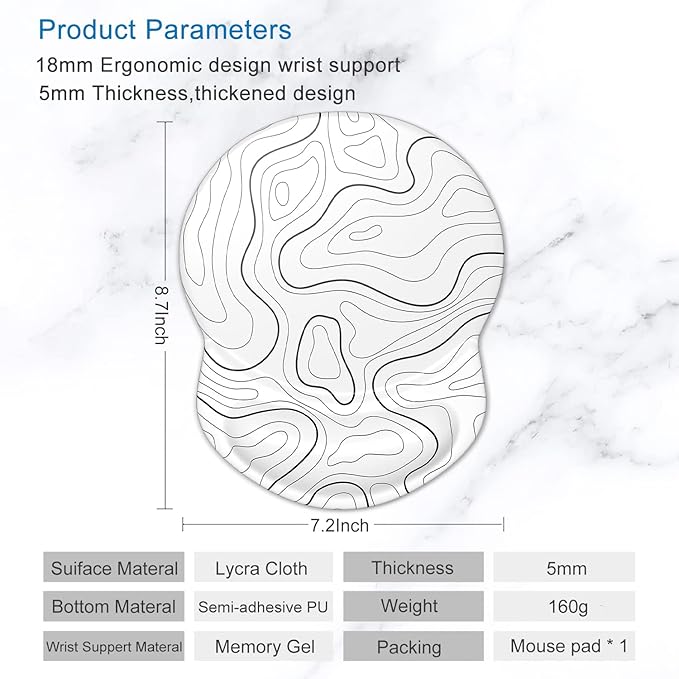 ITNRSIIET Ergonomic Mouse Pad - Image 5