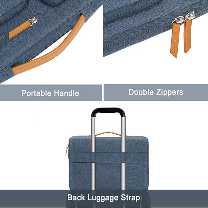 MOSISO 360 Protective Laptop Case 16 inch, 15-15.6 inch Laptop Sleeve Compatible - Image 4