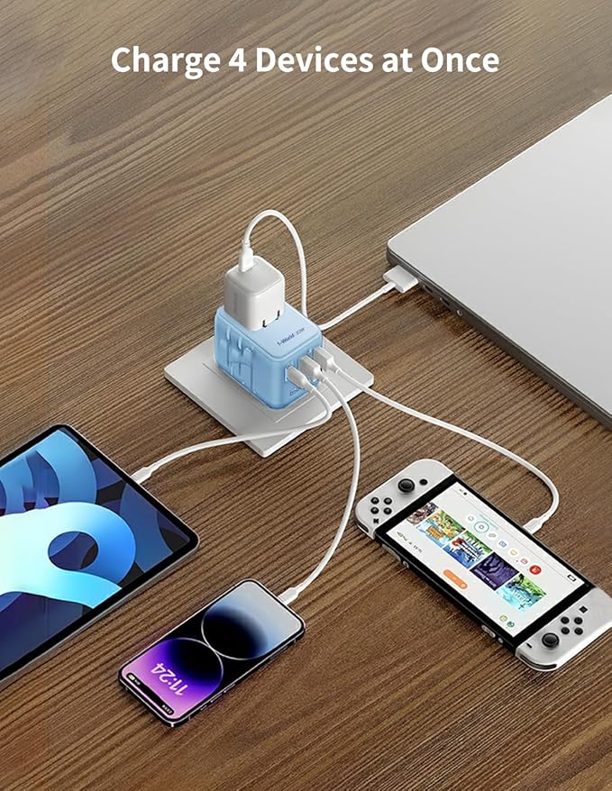 MOMAX Universal Travel Adapter, 20W+18W International Plug Adapter - Image 5