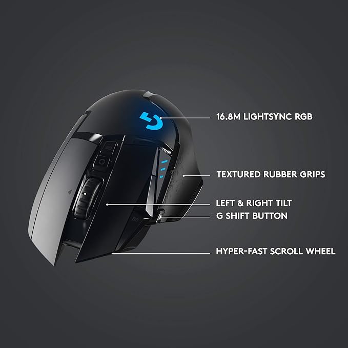 Logitech G502 Lightspeed Wireless Gaming Mouse - Image 6