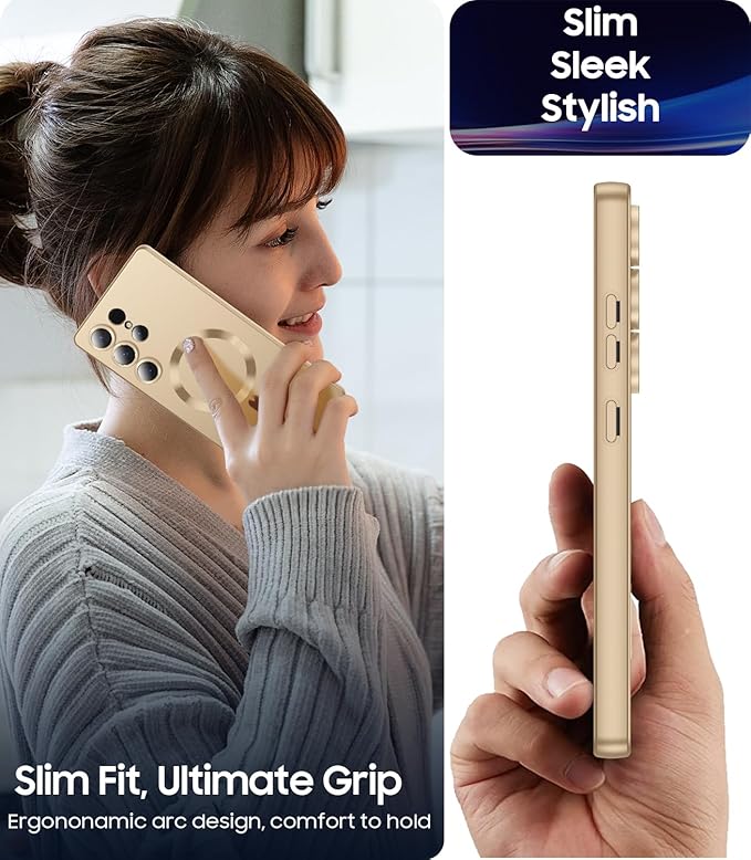Magnetic for Samsung Galaxy S25 Ultra Case Slim Soft Silicone Bumper Shockproof - Image 7