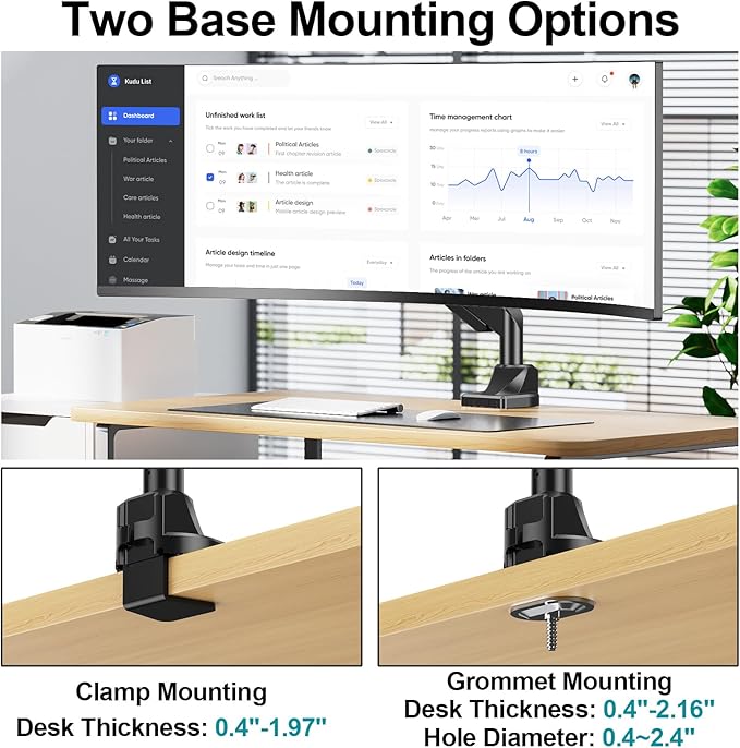 MOUNT PRO Heavy Duty Monitor Mount - Image 8