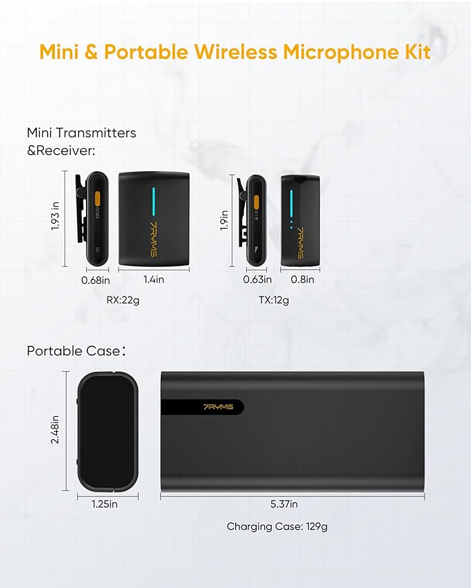 7RYMS iRay DW40 Wireless Lavalier Microphone System - Image 7