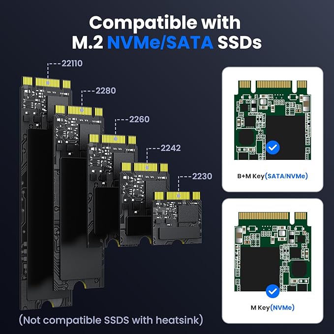 M.2 NVME/SATA Duplicator, Coolpie CR121 Dual-Bay Offline Clone M.2 NVME/SATA - Image 5