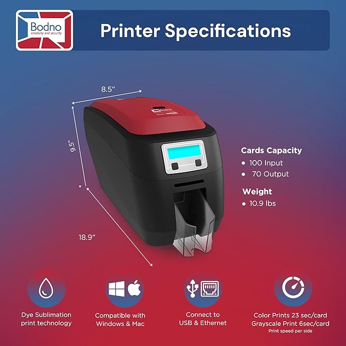 Bodno Magicard 400X Single Sided ID Card Printer & Complete Supplies Package ID - Image 5