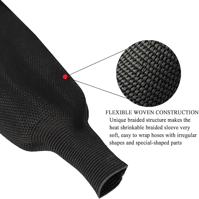 Heat Shrinkable Braided Sleeving 2:1 Ratio- Abrasion Protection Flexibility - Image 5