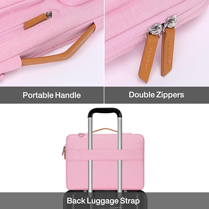MOSISO 360 Protective Laptop Shoulder Bag, 15-15.6 inch Computer Bags Compatible - Image 4