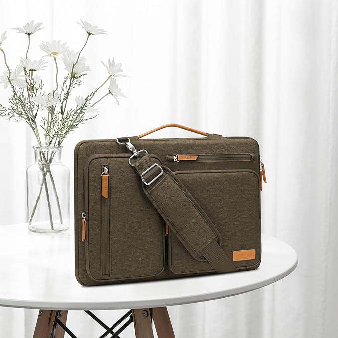 MOSISO 360 Protective Laptop Shoulder Bag, 17-17.3 inch Computer Bag Compatible - Image 6