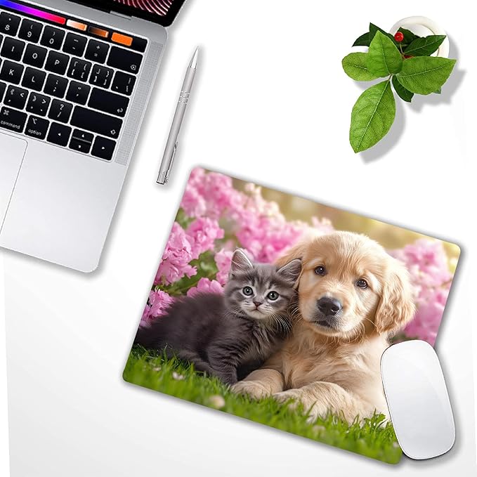 Kawaii Cat and Dog Custom Mouse Pad - Image 6