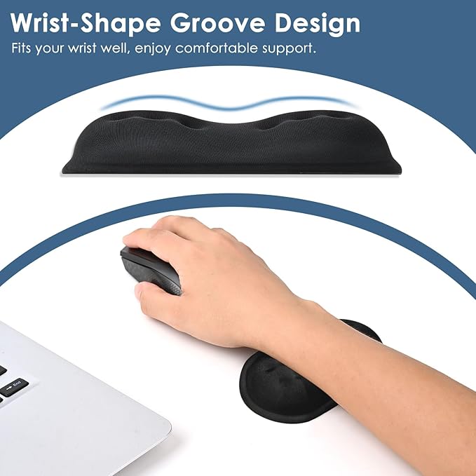 VANKEY Mouse Wrist Rest, Desk Wrist Pad - Image 4