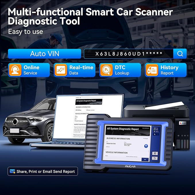 MUCAR OBD2 Scanner Diagnostic Tool, Bidirectional Scan Tool, All Systems 28+ - Image 7