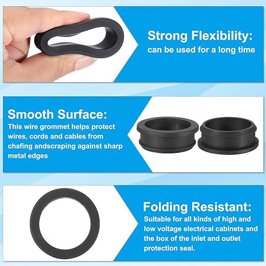 PATIKIL 44.6mm / 1-3/4 Inch Drill Hole, 1-1/2 Inch ID Rubber Grommets - Image 3