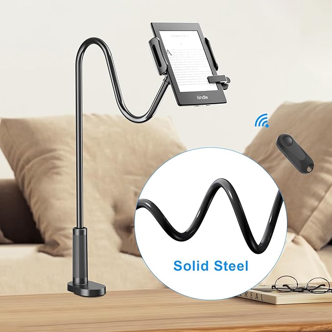 Gooseneck Tablet Holder for Kindle Reading in Bed - Image 5