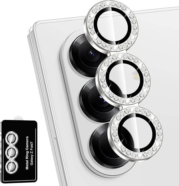 for Samsung Galaxy Z Fold 7 Camera Lens Protector, Individual Metal Ring by Btscase