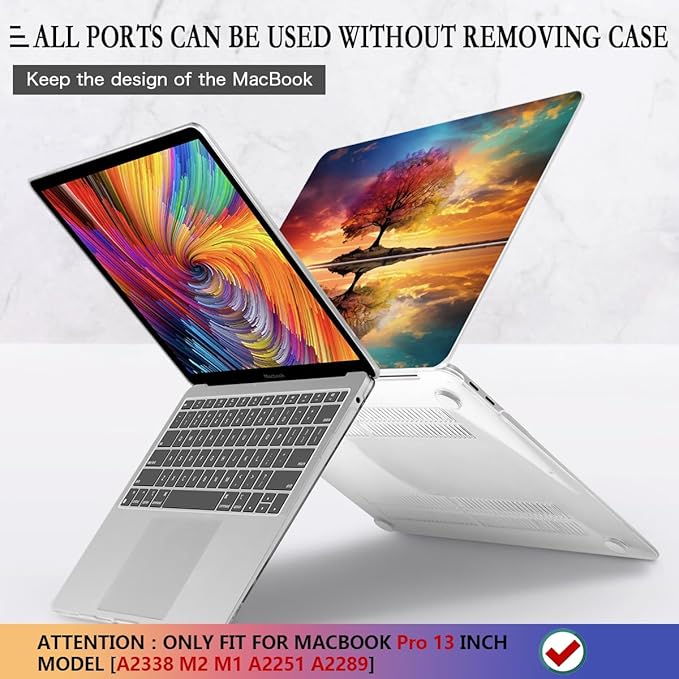CISSOOK Compatible with MacBook Pro 13 inch Case 2025-2020 Release Model M2 M1 - Image 5