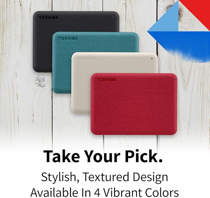 Toshiba Canvio Advance 1TB Portable External Hard Drive USB 3.0 - Image 2