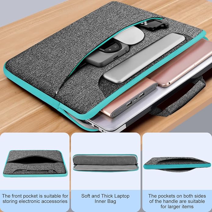 Universal Laptop Shoulder Bag 13-17.3 Inch Shockproof Briefcase - Image 3