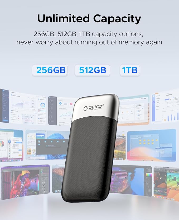 ORICO 256GB Portable SSD, Compact - Image 4