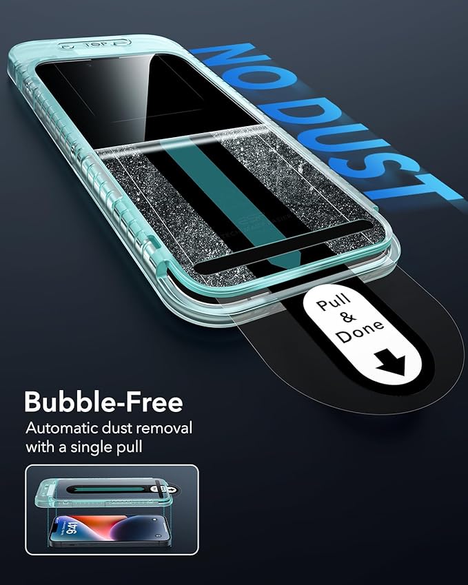 ESR 3 Pack for iPhone 13 Pro Max/iPhone 14 Plus Screen Protector, Tempered - Image 4