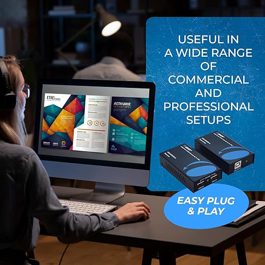 OREI USB 2.0 Over Ethernet Cat5e/6 Extender LAN Upto 330 Feet - Image 8