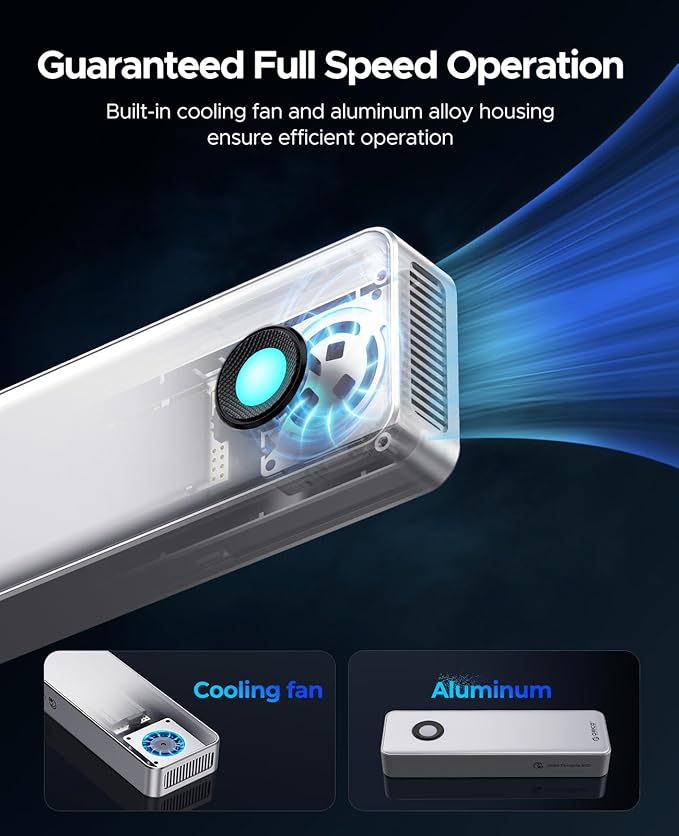 ORICO 1TB Portable SSD for 3700MB/s, RGB External Solid State Drive - Image 5