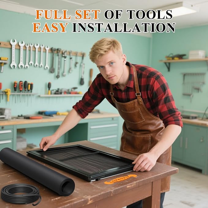 MAGZO Window&Door Screen Replacement Kit, - Image 5