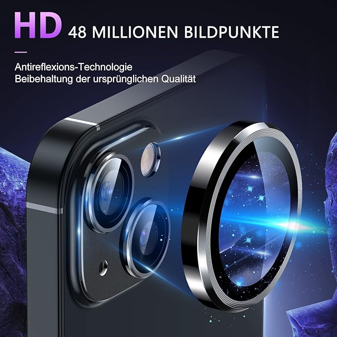 Uyiton for iPhone 14 /iPhone 14 Plus Camera Lens Protector, 9H Tempered Glass - Image 5