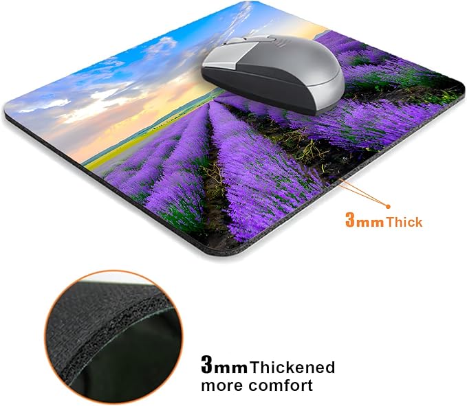 Purple Lavender Landscape Mouse Pads - Image 3