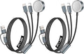 2Pack 4FT Upgraded 3 in 2 Multi Charging Cable by Autallgee