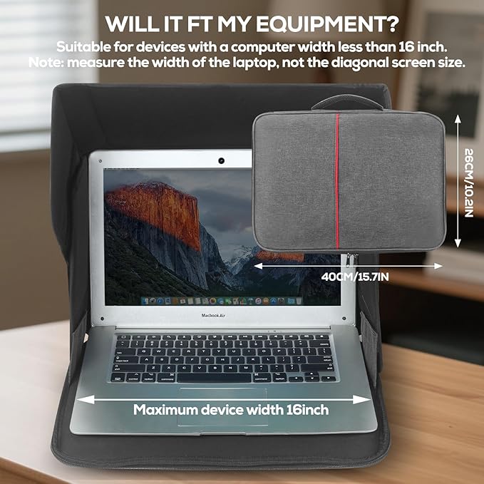 Laptop Sun Shade & Privacy Shield – Premium Physical Filter - Image 4