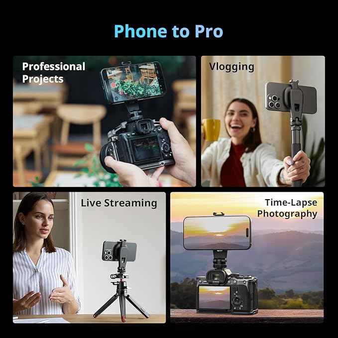 SMALLRIG AC-10 Magnetic Attachable Phone Clamp, - Image 7