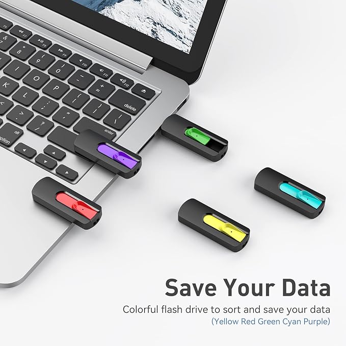 Aiibe 10 Pack 64GB Flash Drive USB Drive 64GB USB Flash Drives Thumb Drives USB - Image 2