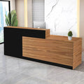 Reception Desk with Counter Modern Checkout Counter with Lockable Drawer by Unknown