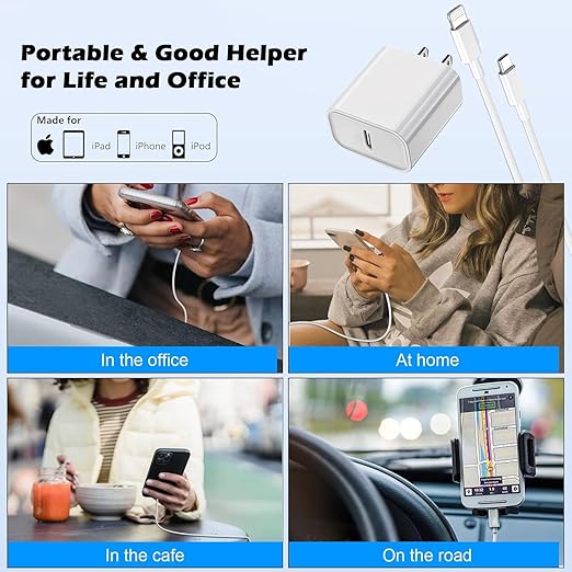 2Pack iPhone Fast Charger, Type C Charger Fast Charging Power Delivery Fast - Image 7