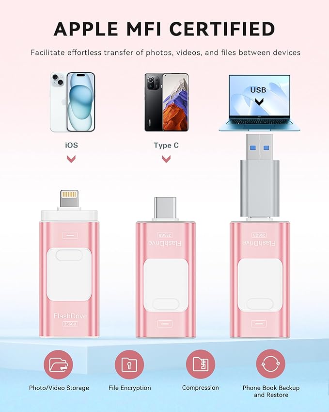 Apple MFi Certified 256GB Flash Drive - Image 2