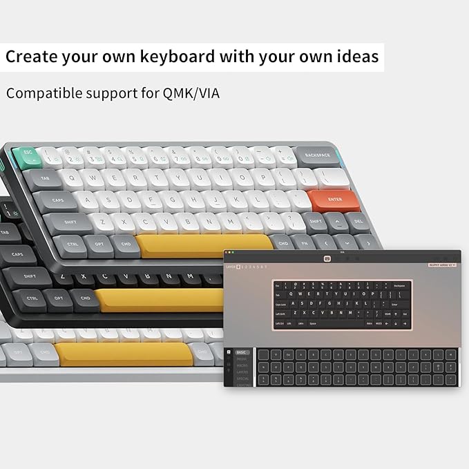 nuphy Air60 V2 Portable Wireless Keyboard 60% Low Profile Mechanical Keyboard - Image 6