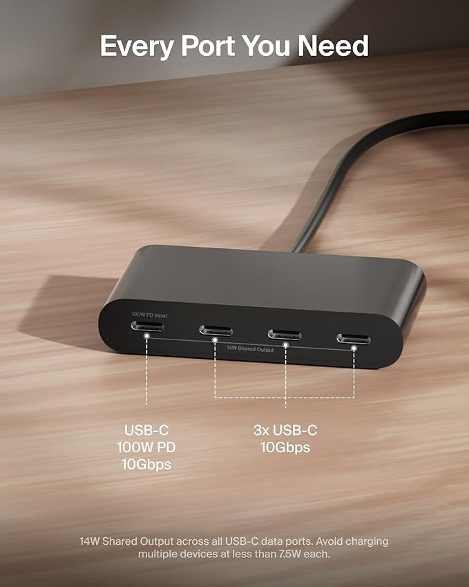 Belkin Connect 4 Port USB C Hub - Image 3