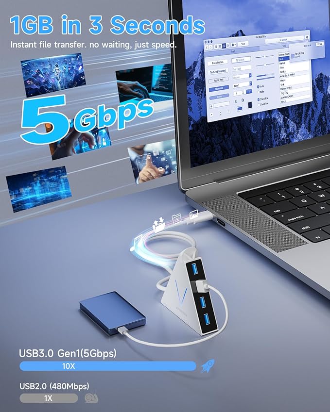 USB C Hub JoyReken, USB C to USB Hub - Image 2
