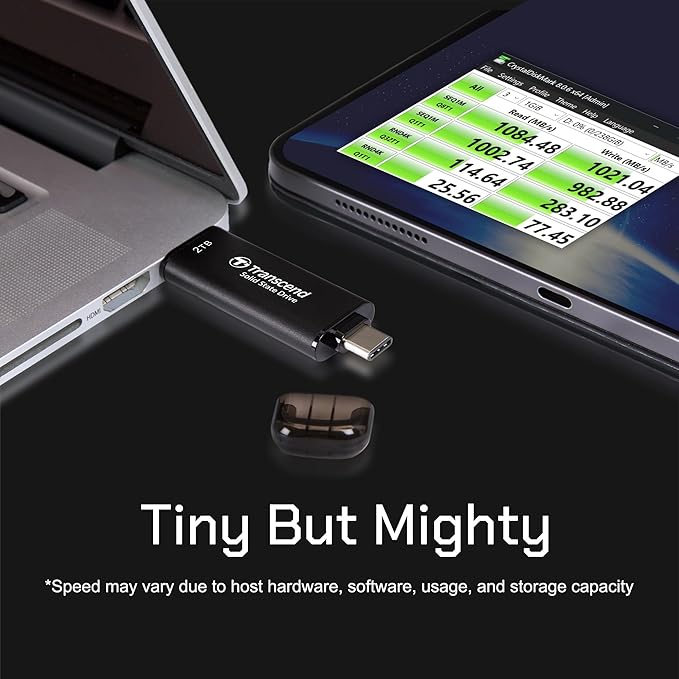 Transcend 256GB External SSD, Dual USB Flash Drive - Image 6