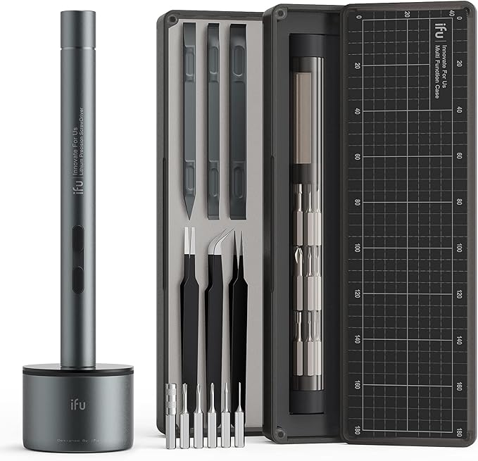 iFu Mini Electric Screwdriver, 42-in-1 Precision Screwdriver Set, Magnetic by IfU
