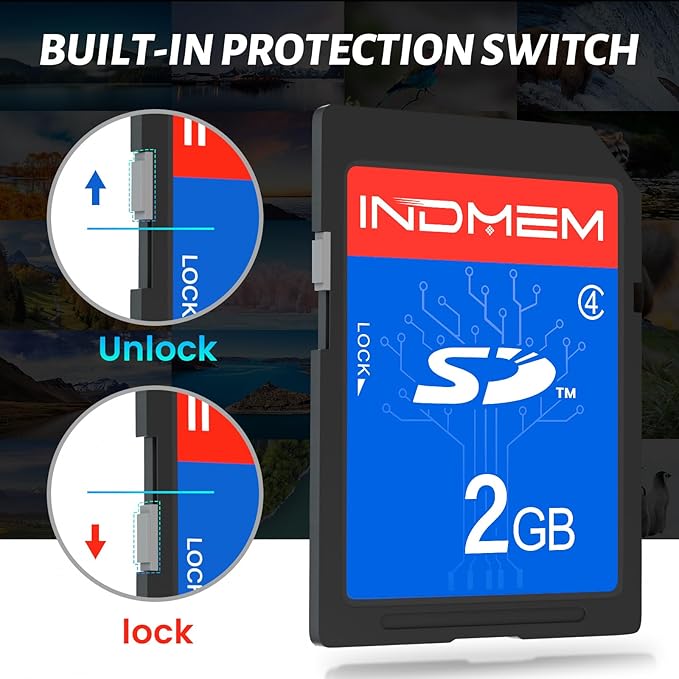 INDMEM 2GB SD Card, 10 Packs Class 4 2GB Flash Memory Card MLC Standard Secure - Image 5