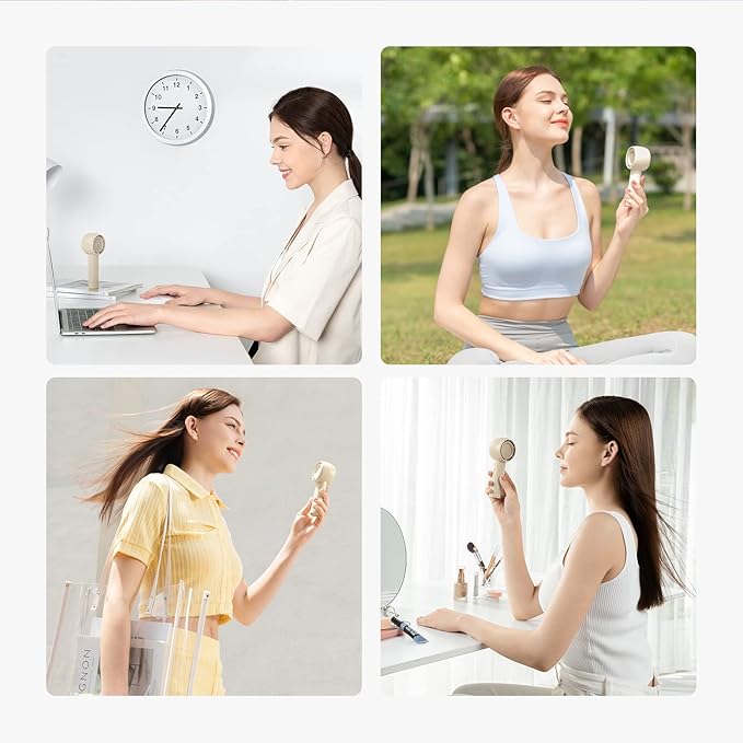 JISULIFE Mini Portable Fan-Bladeless Safe Design, Powerful Turbo Handheld Fan - Image 7